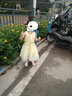 新品卡兔藍貓 童裝女童連衣裙2022新款夏款兒童裙子中大童小女孩公主裙春裝中大童夏季裙子 黃色 120 曬單實拍圖