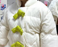 papa爬爬冬季兒童羽絨服外套新拜年服龍寶寶男女童保暖 【放心絨】 米白 110 cm 曬單實(shí)拍圖