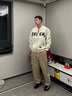 卡賓（CABBEEN）【織帶拼接】男裝LOGO提花運(yùn)動(dòng)褲2024秋冬新款寬松休閑衛(wèi)褲潮 駝色25 XL 180/52 曬單實(shí)拍圖