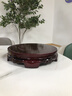善揚(yáng)仿紅木木質(zhì)底座佛像圓木底座圓形花盆擺件托架托盤圓底盤 圓底座 直徑10cm 曬單實(shí)拍圖