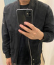 羅蒙（ROMON）外套男士春秋季新款寬松高級感棒球服褂子飛行員休閑夾克百搭上衣 黑色 M 曬單實拍圖