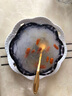 佳億廚連 甜品碗玻璃碗日式櫻花燕窩碗沙拉碗冰淇淋銀耳碗麥片碗 紫色小碗 曬單實(shí)拍圖