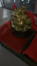 明恩純黃銅金蟾招財擺件三足金蟬蟾蜍三腳銅金蟾全銅八方金蟾家用客廳 中號八方金蟾(底座+銅錢) 曬單實拍圖