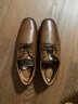 Clarks其乐泰顿系列男士德比鞋新郎鞋布洛克正装商务舒适皮鞋男百搭牛皮 深棕褐色 261300978（加宽楦） 41 实拍图