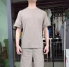 VACK夏季衣服男夏裝短袖冰絲套裝潮流衣服男運(yùn)動(dòng)套裝男士休閑男裝潮牌 2201卡其 XL(推薦體重130-145斤) 曬單實(shí)拍圖