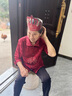 桓黎奶奶裝喜慶襯衫夏老年人唐裝女過(guò)壽衣服70歲8090媽媽春秋婚宴禮服 QH-2009紅色上衣 3XL （125-140斤左右） 曬單實(shí)拍圖
