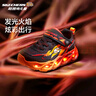 Skechers斯凱奇男童熒光閃燈鞋童鞋透氣跑步運動鞋撞色大童跑鞋400103L 曬單實拍圖