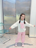 mlgt kids童裝女童套裝2025春秋季新款兒童衛(wèi)衣小女孩韓版休閑兩件套 粉紅色 100 cm 曬單實拍圖