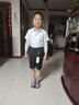 云凝裳兒童禮服男六一兒童節(jié)短褲背帶套裝學(xué)生合唱演出服花童禮服男夏韓 白色短袖+黑短褲+背帶+黑色領(lǐng)結(jié) 150 曬單實(shí)拍圖