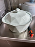 華開 景德鎮(zhèn)餐具套裝碗碟碗盤整套家用喬遷送禮實(shí)用輕奢陶瓷搬家禮物 影青瓷微波金60件套禮盒裝 曬單實(shí)拍圖
