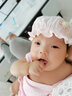 李晨曦（Lichenxi）嬰兒帽子春夏薄款可調(diào)節(jié)嬰幼兒女寶寶漁夫帽純棉可愛新生兒遮陽帽 粉色 愛蝶抽繩盆 頭圍36-47cm  參考0-16個(gè)月 曬單實(shí)拍圖