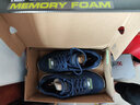 斯凱奇（Skechers）男鞋春秋款2024新款翻毛皮棉鞋一腳蹬穿脫軟底老人鞋運(yùn)動(dòng)鞋健步鞋 216104C-BBK 40 曬單實(shí)拍圖