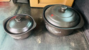 康舒（KANGSHU） 康舒砂鍋套裝大號陶瓷煲土鍋家用燉鍋熬粥煲湯沙鍋淺鍋2件套裝 3.2L適合(4-5人)+1.2L 曬單實拍圖