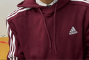 adidas休閑加絨加厚連帽衛(wèi)衣套頭衫男裝阿迪達(dá)斯官方輕運(yùn)動(dòng)   暗紅   L 曬單實(shí)拍圖
