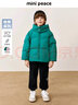 MiniPeace太平鳥童裝冬秋新中性羽絨服F0ACD4D27 墨綠色 120 cm 曬單實拍圖