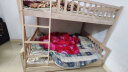 耀目（yaomu）实木床 上下层实木床榉木高低床小孩上下铺床双层床员工宿舍床 （榉木）爬梯款+床垫 上铺宽140*下铺宽160 实拍图