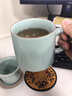 傳承令汝窯帶蓋水杯馬克杯陶瓷茶水分離泡茶杯辦公室杯子個人專用送領(lǐng)導(dǎo) 天青汝窯辦公杯【含底碟】 禮盒裝 曬單實拍圖