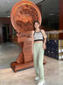 簡蜓西裝褲女夏季薄款高腰顯瘦垂感小個子褲子雙扣休閑直筒窄版闊腿褲 嫩綠色長褲 L【建議105-115斤】 曬單實拍圖