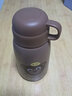 富光兒童保溫杯水杯壺幼兒園小學(xué)生316不銹鋼大容量便攜式戶(hù)外 棕色550ml（雙蓋）帶杯套 曬單實(shí)拍圖