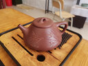 壺來(lái)運轉紫砂壺宜興純全手工名家功夫泡茶壺石瓢壺子冶壺茶壺套裝 子冶刻竹款 260ml 曬單實(shí)拍圖