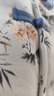 紅花鳥(niǎo)國風(fēng)秋冬寶寶衣服哈衣夾棉無(wú)骨爬爬服棉衣新生兒嬰兒連體衣 藍詩(shī)畫(huà)【加厚120g棉】 73碼【建議寶寶體重：12-15斤】 曬單實(shí)拍圖
