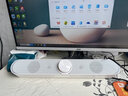 SSJY電腦音響藍牙音箱臺式機筆記本小型家用帶麥克風耳機一體式桌面長條低音炮多媒體usb有線喇叭 白色標準版（有線連接） 曬單實拍圖