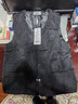 恒源祥羽絨馬甲男士中老年大碼加厚馬夾坎肩V領(lǐng)老人背心爸爸裝保暖內膽 藏青色 2XL 曬單實(shí)拍圖