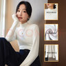 浪莎加絨加厚打底衫女秋冬保暖半高領(lǐng)疊穿內搭修身長(cháng)袖百搭t恤上衣女 曬單實(shí)拍圖