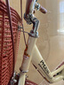 鳳凰（PHOENIX） 夢(mèng)幻自行車(chē)男士女式成人青少年學(xué)生通勤城市復古輕便單車(chē) 芭蕾米黃+寶寶椅+群網(wǎng) 26寸充氣胎：適合身高165-180cm 曬單實(shí)拍圖