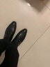 奧爾彼 皮鞋男商務(wù)休閑尖頭正裝鞋男士透氣韓版英倫潮流黑色工作男鞋 黑色 有金屬邊 40 曬單實(shí)拍圖