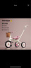 乐卡（Lecoco）儿童三轮车脚踏车宝宝推车2-5岁亲子童车 免充气轮 琪芮粉  实拍图
