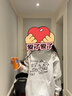 妙奕嘉加絨衛(wèi)衣女潮流連帽外套女士秋冬季2024新款女生加厚上衣帽衫學(xué)生 簡約白灰色動(dòng)物印花連帽衛(wèi)衣 M 【加絨】【建議85-105斤內(nèi)】 曬單實(shí)拍圖