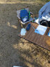 清系便携式露营桌子野餐可折叠克米特椅野营用品装备户外折叠桌蛋卷桌 桃木色双人套餐 实拍图