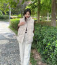 鴨鴨（YAYA）羽絨馬甲女2025年秋冬新款時(shí)尚立領(lǐng)保暖外穿休閑時(shí)尚馬夾外套KL 淺米色 L (165) 曬單實(shí)拍圖