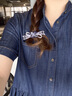 卡瑪倫（KAMALUN）后腦勺發(fā)夾飾女2025款高級(jí)感發(fā)卡高檔頭飾情人節(jié)520送女朋友禮物 紫色【不刻字】 曬單實(shí)拍圖