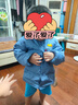 G.duck嬰幼兒童羽絨服內膽寶寶秋冬裝短款女孩輕薄男童外套 藍色 110 曬單實(shí)拍圖