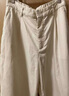無印良品（MUJI）女式漢麻混斜紋抽褶寬版褲褲子女款25年夏季休閑褲女裝闊腿褲長(zhǎng)褲 象牙色 L (165/70A) 曬單實(shí)拍圖