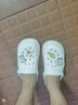 羅霍男士拖鞋夏季透氣潮流外穿洞洞鞋防滑踩屎感網(wǎng)紅男潮沙灘鞋子時(shí)尚 白色 40 曬單實(shí)拍圖