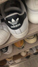 阿迪達(dá)斯（adidas）童鞋三葉草秋冬男女小童一腳蹬貝殼頭鞋 JH6499黑/白/橄欖綠 曬單實(shí)拍圖