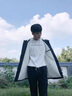 安初夏中長(cháng)款棉衣男士冬季棉服韓版連帽加絨加厚棉襖子顯瘦衣服男裝外套 【8029黑色加絨加厚+白色毛衣】 XL  【130-145斤】 曬單實(shí)拍圖