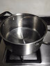 順發(fā)（SHUNFA）晶鋼304不銹鋼鍋 雙柄湯鍋18cm-24cm三層鋼湯鍋爐灶電磁爐通用 22CM 曬單實(shí)拍圖