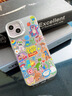 迪士尼（Disney）新款蘋(píng)果大孔手機殼創(chuàng  )意涂鴉巴斯光年彩銀鐳射磨砂硬殼硅膠軟邊個(gè)性可愛(ài)一排米奇適用男女款保護套 【彩銀白色】草莓熊-CY348Y iPhone14/iPhone13 曬單實(shí)拍圖