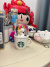星巴克（Starbucks）活潑綠系列水晶球造型貓貓款馬克杯89ml陶瓷杯男女年貨節禮物 曬單實(shí)拍圖