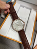 KASSAW卡梭名表 大表盤(pán)超薄 男士手表機械表 防水商務(wù)時(shí)尚男表前十大 K860.白盤(pán)玫殼棕帶（進(jìn)口機芯） 曬單實(shí)拍圖