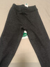 松山棉店商場同款自由穿小暖羊兒童打底褲 320g-深灰條紋120cm 曬單實(shí)拍圖