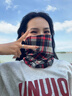 JEEP吉普防風(fēng)圍脖男冬季騎行面罩加厚防寒護頸脖套女款摩托車(chē)圍巾 格子紅黑 曬單實(shí)拍圖