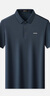 愛登堡男裝夏季短袖polo衫男中年爸爸裝商務保羅上衣深藍175/92A(XL) 曬單實拍圖