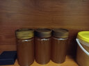 格娜斯（CRISTALGLASS）玻璃果醬瓶蜂蜜罐子茶葉罐燕窩分裝瓶日式咖啡粉密封儲物罐食品級 兩只裝相思木蓋密封罐500ML 曬單實(shí)拍圖