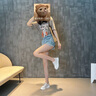 CFCW品牌透氣網(wǎng)面小白鞋女厚底內(nèi)增高板鞋新品百搭女鞋時尚休閑鞋軟底 YB39【白拼杏】 37 曬單實拍圖