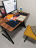 戟創(chuàng  )AGKey-鈦戟S3電競桌臺式電腦桌實(shí)木家用書(shū)桌可裝機械臂碳纖維 【S3萊茵胡桃色】ENF級環(huán)保 100*75*75cm 二段分板 曬單實(shí)拍圖